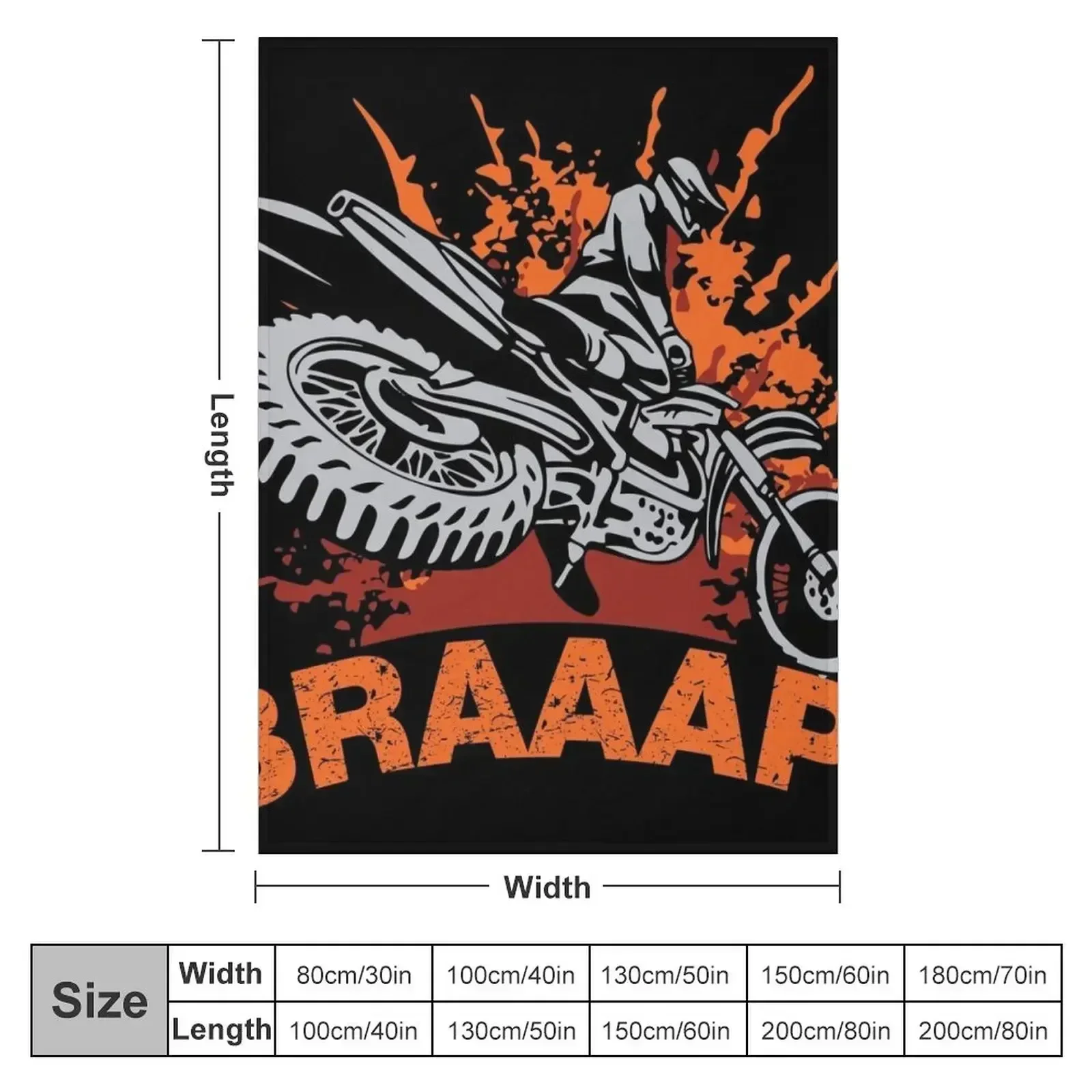 Braaap, Dirt Bike, Motocross T-shirts, Mugs and Beddings Throw Blanket Luxury Flannel Fabric christmas decoration manga Blankets