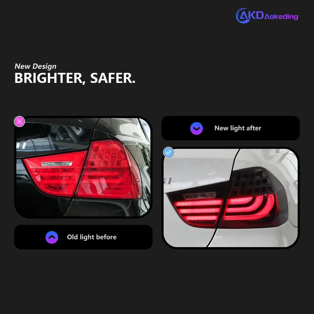 

Ship From US for BMW E90 LED Tail Lamp 2009-2012 320i 316i Tail Light Drl Rear Stop Brake Signal Automotive Accessories Popular