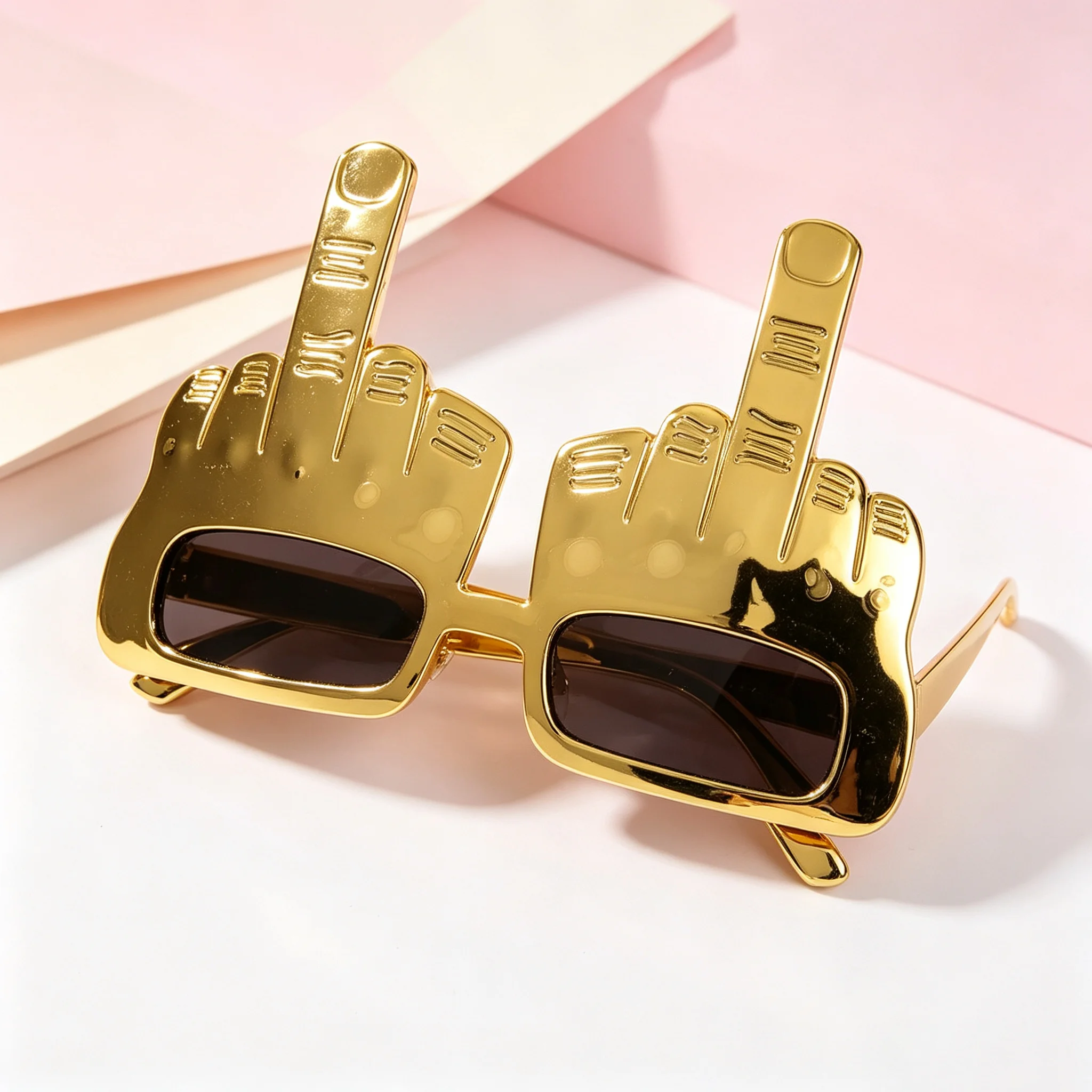 Kreative Vertikale Mittelfinger-Brille, Dekorative Requisiten, Lustige Sonnenbrille, Tanzparty-Requisiten, für Aufführungen, Selfies, Brille – Detail 1