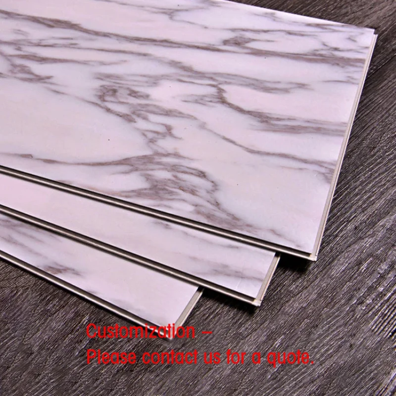 custom.4mm Customized Spc Flooring Click Lock System Vinyl Marble Flooring Engineered Vinyl Plank Tile Vinyl Laminate Floor Fosh