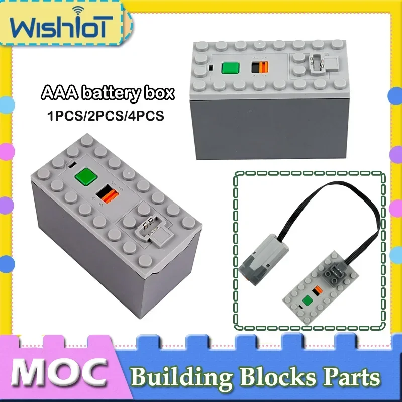 1 قطعة/2 قطعة/4 قطعة صندوق بطارية AAA اللبنات التقنية وظائف الطاقة أجزاء 88000 صندوق بطارية اللعب اكسسوارات للطوب MOC #1