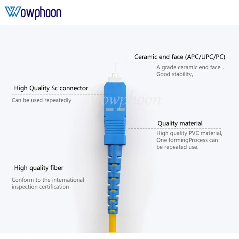 SM Single Mode Fiber Optic Jumper Cable Simplex 3.0mm SC UPC-SC UPC Customized Length 1m 3m 5m 10m 15m