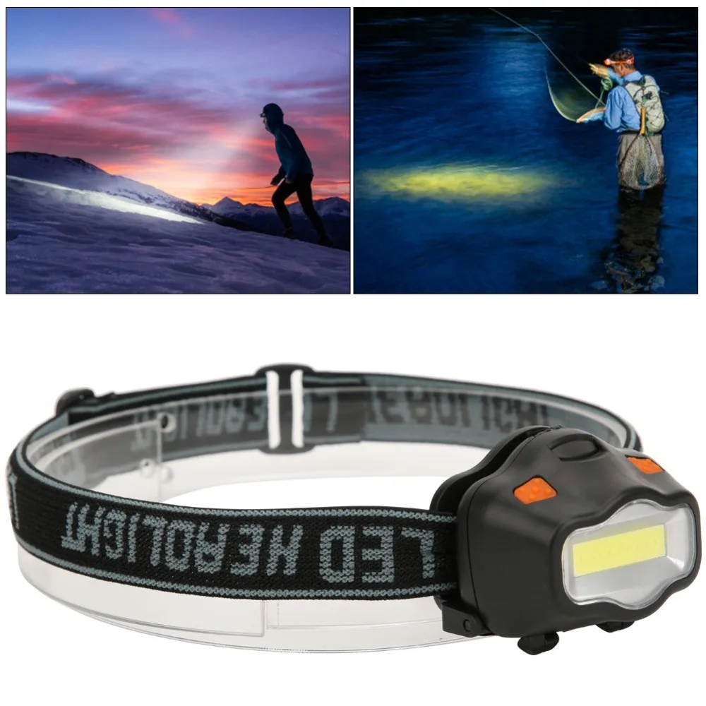 دائم ABS COB المصباح مقاوم للماء سطوع قابل للتعديل رئيس مصباح صغير الحجم LED كشافات التخييم