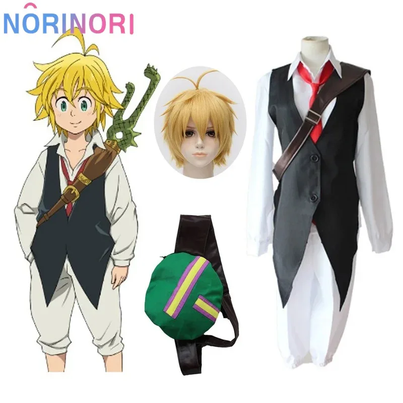 

Аниме The Seven Косплей Meliodas Dragon's Sin of Wrath Косплей Костюм Термостойкие синтетические волосы Perucas Парики