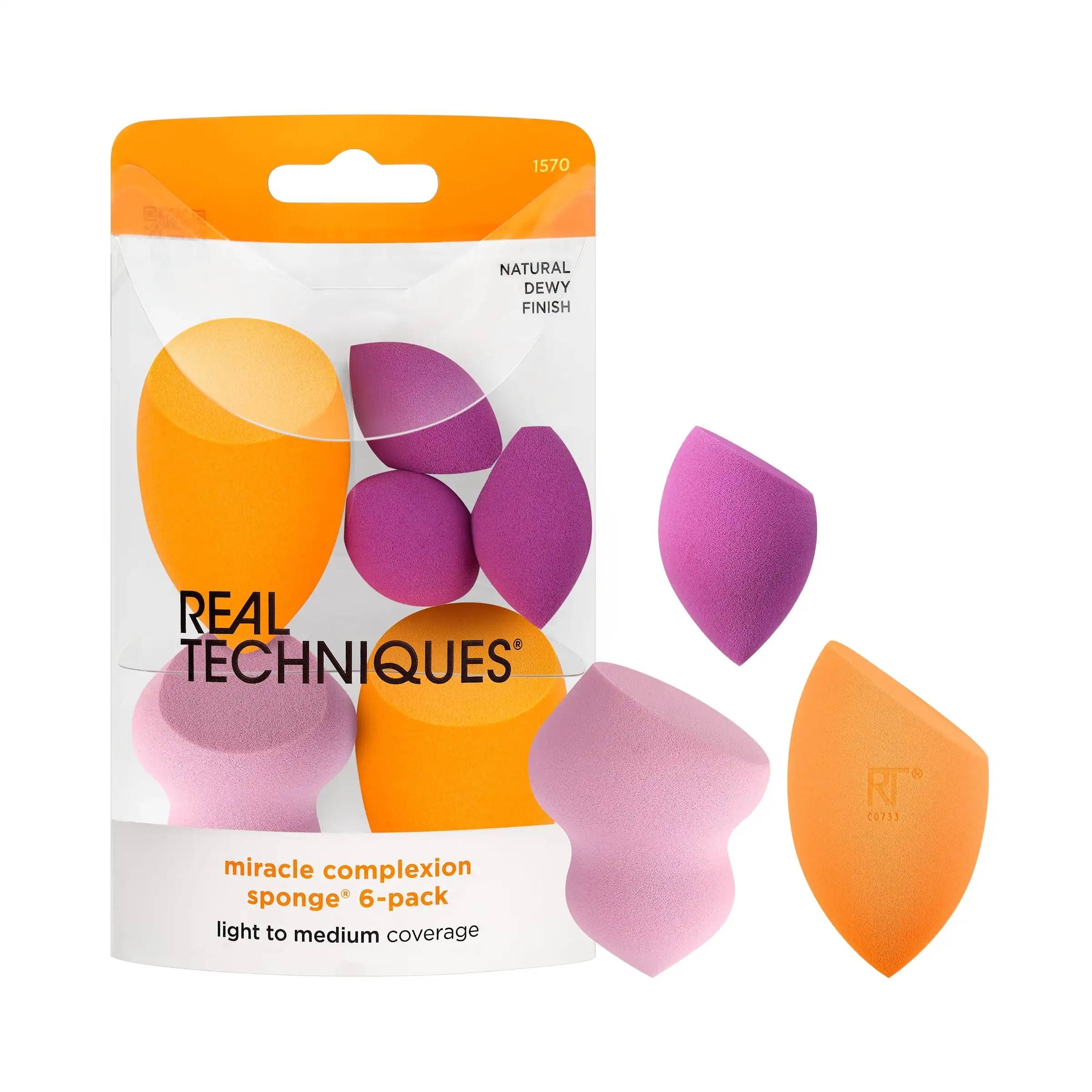 

Sponges, Liquid Foundation & Concealer, Multi Color, 6 Count