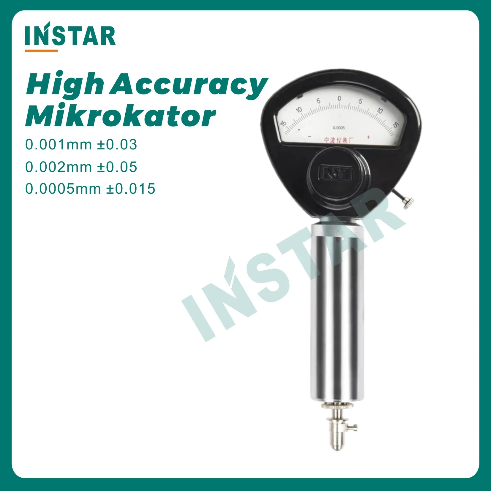 Mikrokator 0.001mm ± 0.03mm 0.0005mm ± 0.015mm Reed Type Comparator Industrial Quality Level Dial Test Indicator Dial Gage