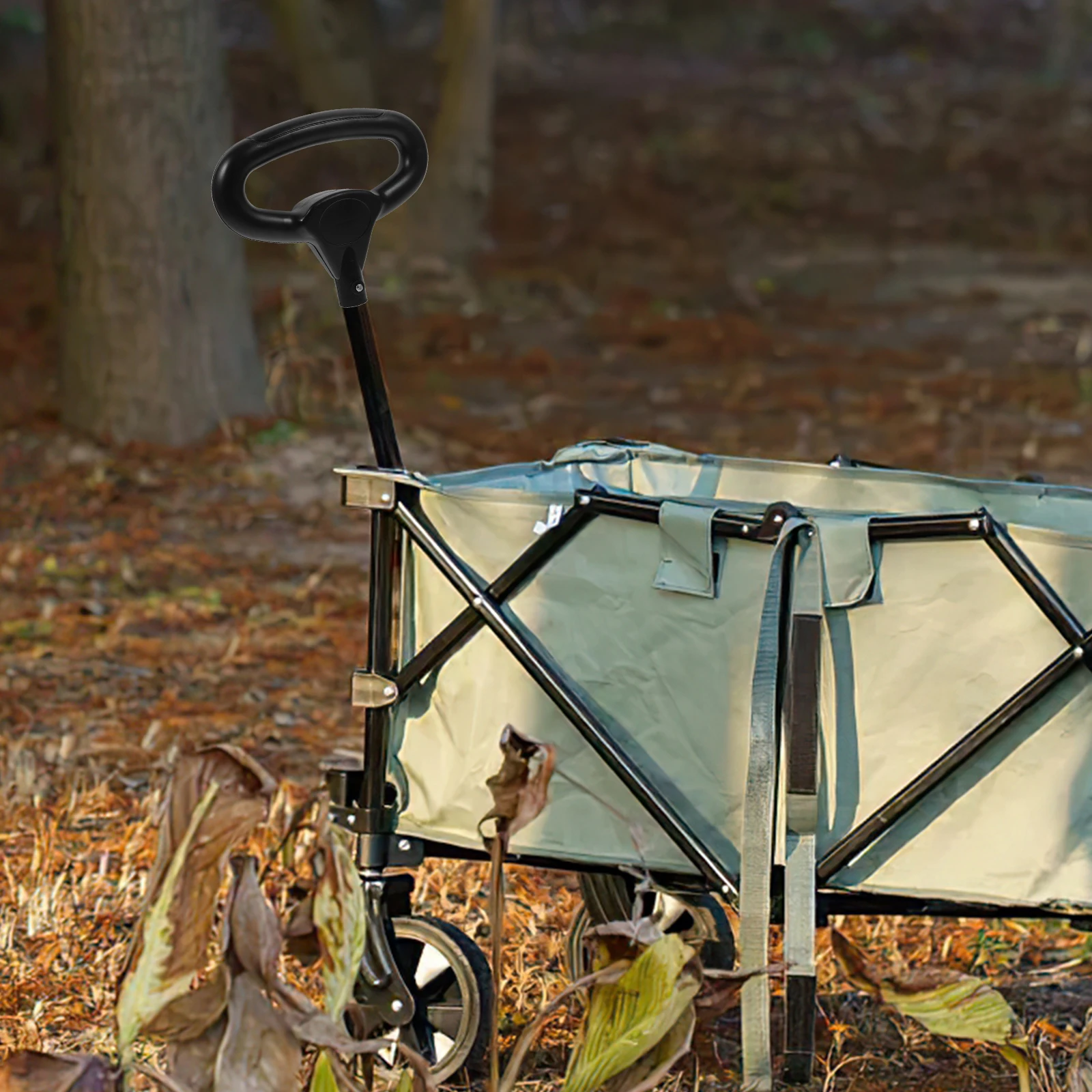 

Ergonomic Sturdy Handle Plastic Replacement for Wagon Sturdy Wagon Handle Trolley Camping Child Garden Vehicle