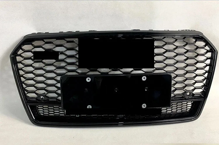 For Auto Parts Front Bumper Grille Honeycomb Abs Modify Grille For A7 S7 RS7 With Quattro 2016-2018
