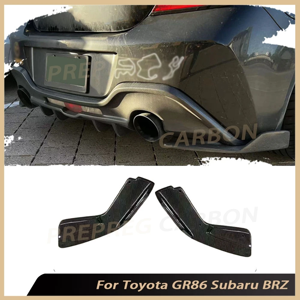 

Carbon Fiber Rear Diffuser Splitters Flaps Apron for Toyota GR86 Subaru BRZ 2022 2023 FRP Car Styling Accessories Body Kits