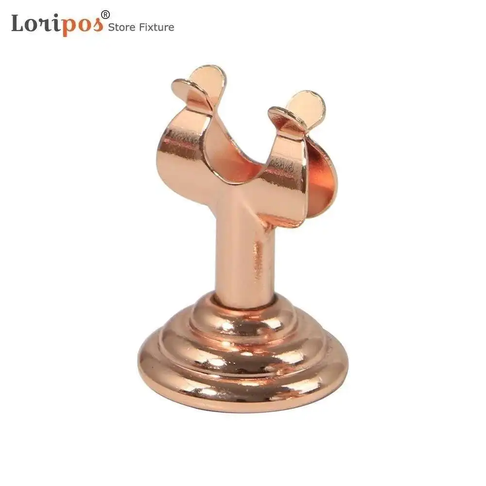 

Metal Clip Rose Gold Wedding Name Card Holder Table Number Display Stand Shelf Price Display Rack Desktop Note Memo Picture Clip