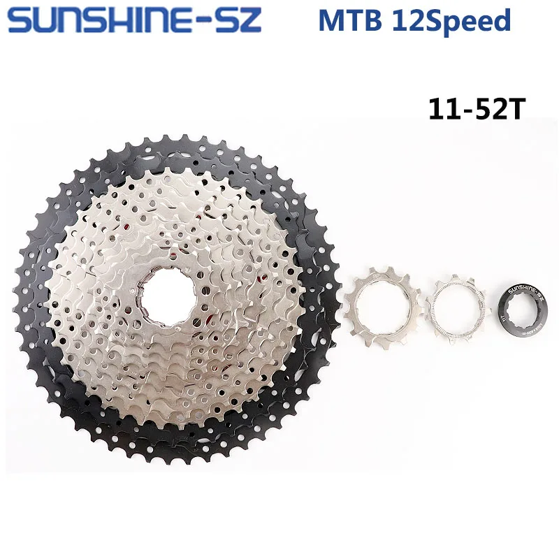 Картина 7: Переключатель передач SHIMANO DEORE M6100 1x1 2-скоростной, скоростной переключатель передач для горного велосипеда M6100, задний переключатель передач, солнечный свет, кассета 52T 50T 46T