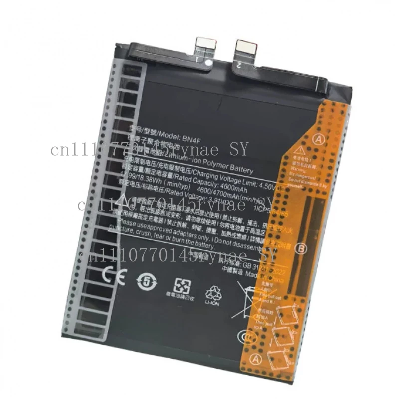New Original BN4F Battery For Xiaomi Civi 4 Pro 3.89V 4700mAh Li-Polymer Replacement Battery + Free Tools