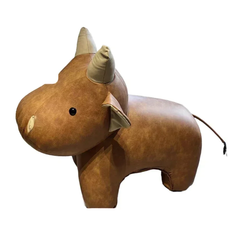 Animal Shaped Floor-to-Ceiling Decorations Soft Living Room Decoration Conservatory Low Stool Unique Furniture Design