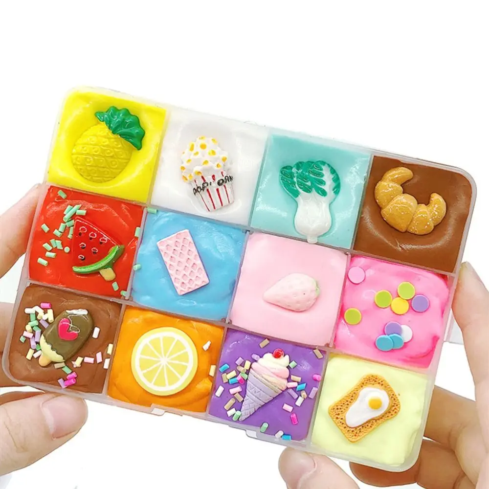 Reliever Modeling Clay Diy Rubber Mud Children Gift Playdough Slimes Toys Soft Plasticine Toy Diy Fruit Dish Diy Creative Clay