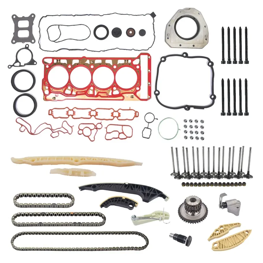 Kit de válvulas de juntas de corrente de distribuição AP01 para VW A3 A4 A6 Q5 TT VW Jetta GLI Passat Golf 1.8T 2.0T CNCE 06K103383K