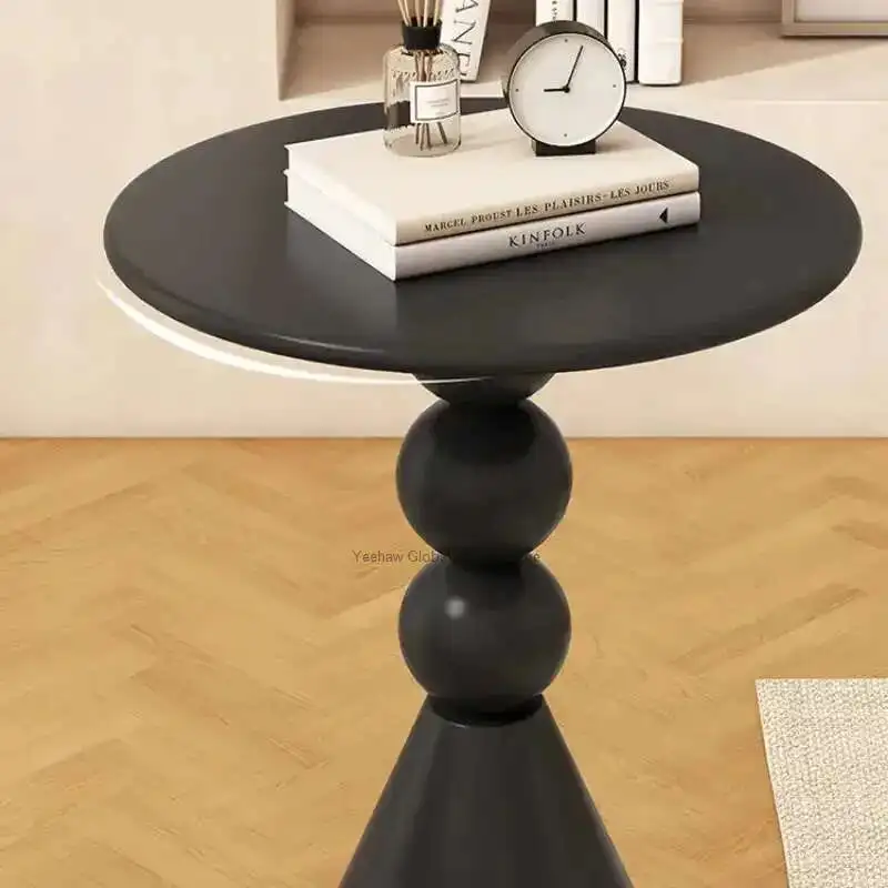 

Scandinavian Side Table Small Household Cream Living Room Round Creative Coffee Table Sofa White Side Table Simple