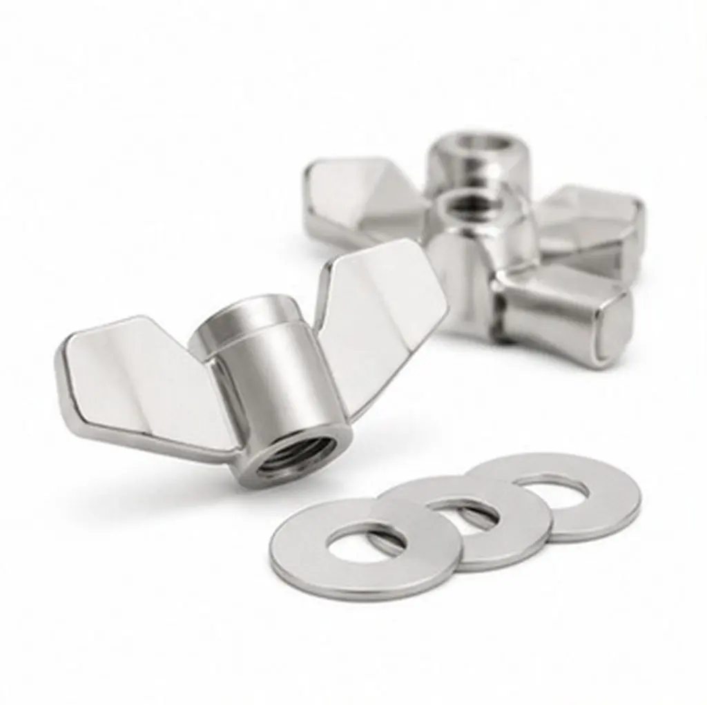 12Pcs Cymbal Hardware Parts Kit Wing Nuts Metal Washers Compatible with Drum Set Hardware Percussion Accessories