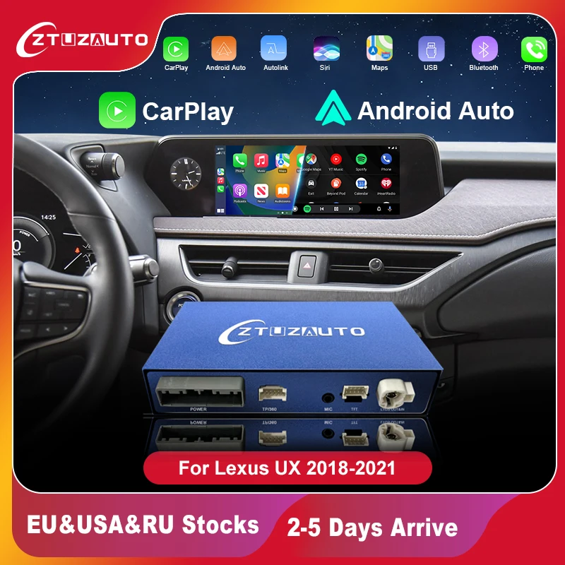 

Wireless CarPlay for Lexus UX 2018-2021, with Android Auto Mirror Link AirPlay Car Play Navigation Functions