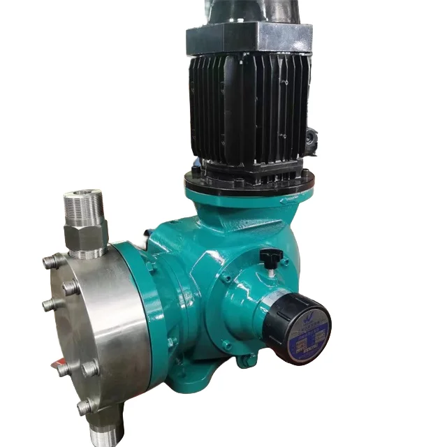 

High-Power 2hp Mechanical Diaphragm Metering Pumps PTFE Chemical Dosing Pump Water Motor Powered High-Rated Outlet Application