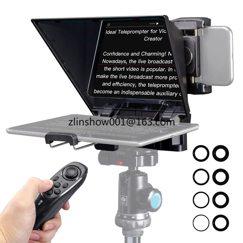 Mini Teleprompter Support up to 8