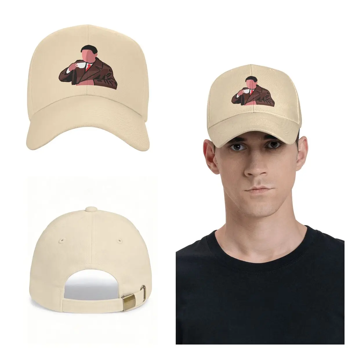 Twin Peaks Agent Dale Cooper Cap Fashion Casual Baseball Caps Adjustable Hat Unisex Baseball Hats Customizable Polychromatic