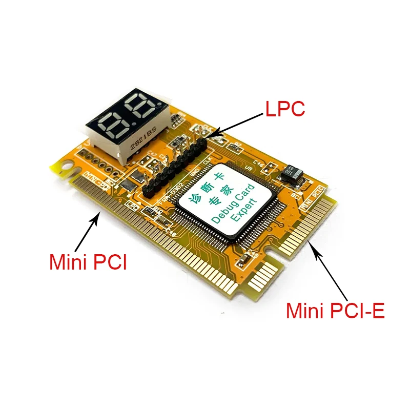 Mini PCI PCI-E Debug Card Expert Fault Diagnostic 2-Digit Notebook Laptop Computer Motherboard Tester PCI Express Analysis Card