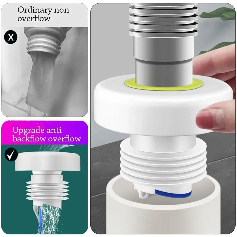 1PC Seal Shower Drainer Stopper 40/50 Tubes Floor Drain Seal Washing Machine Drain Pipe Silicone Cover For Bathroom