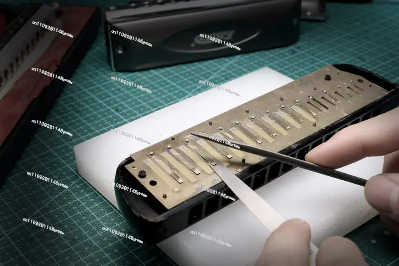 Harmonica Repair and Tuning Tool Kit, Chromatic Scale Polyphonic Repair, Disassembly and Cleaning Tools, Universal