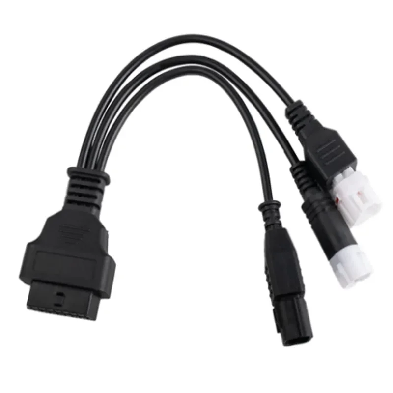 3 IN 1 Motorcycle Diagnostic Connector Cable For Yamaha 3pin 4pin for honda 6pin OBD2 Cable Adapter OBD 2 Motor Extension cable
