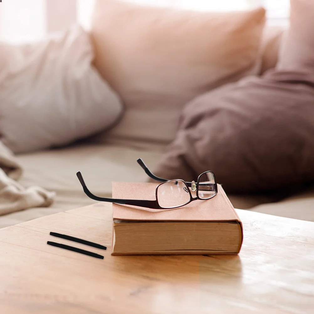 40 قطعة من أطراف نهاية النظارات من السيليكون البديل المضاد للانزلاق، أغطية معبد أسود وأبيض، واقيات الساق للرياضات الخارجية