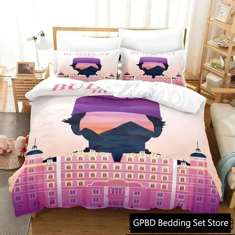 

Luxury New 3D Print The Grand Budapest Hotel Bedding Set Boys Girls Twin Queen King Size Duvet Cover Pillowcase Bed boys Adult