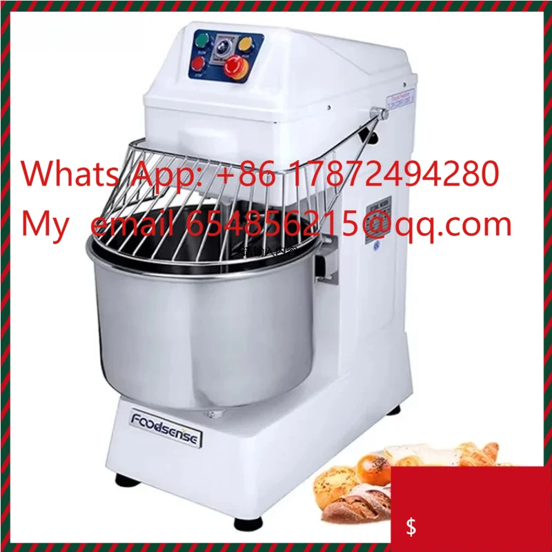 

Лидер продаж, 25 кг, 64-литровый миксер для муки, оборудование HS60, коммерческий электрический спиральный миксер для теста для хлеба