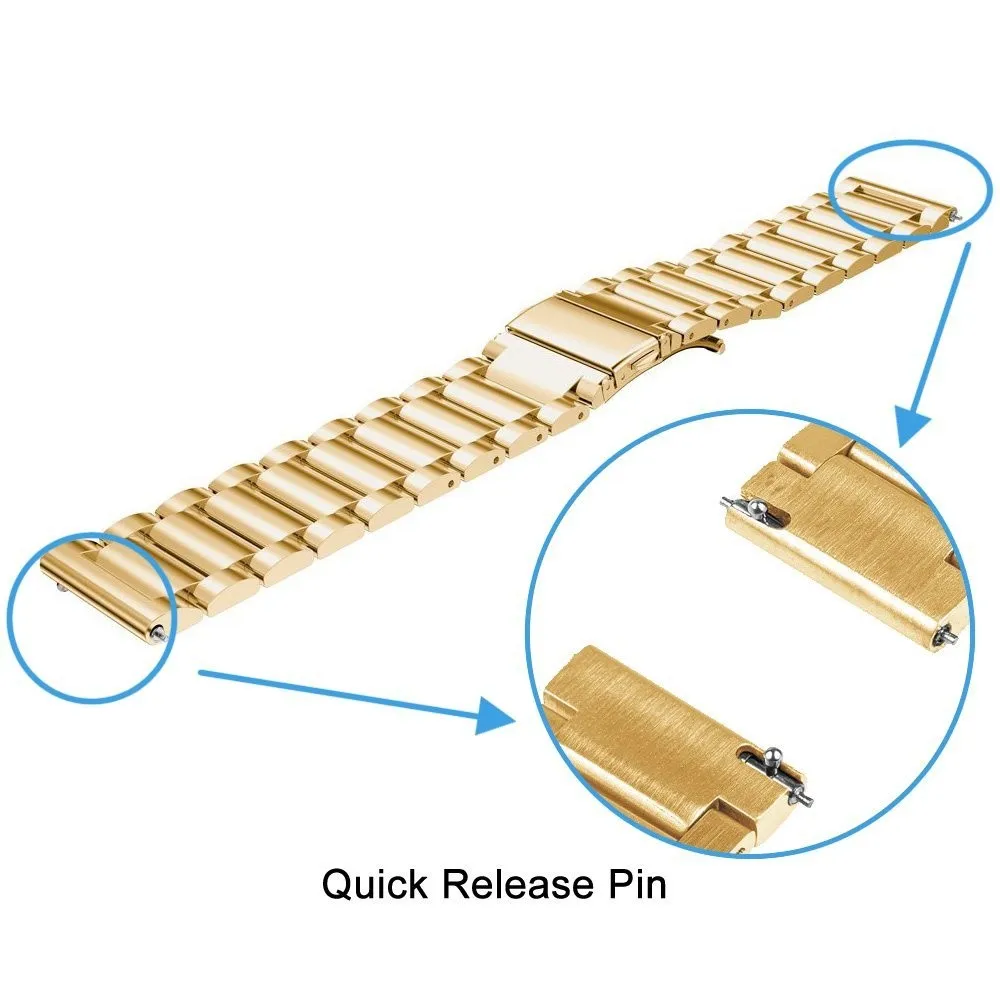 20 mm Edelstahlarmband für Huami Amazfit Bip3 Bip 3 Lite S U Pro Metallarmband