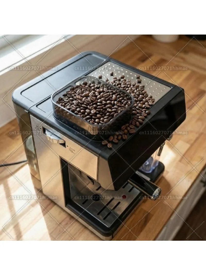 Automatic Steam High Pressure Belt Grinding and Brewing Espresso Machine