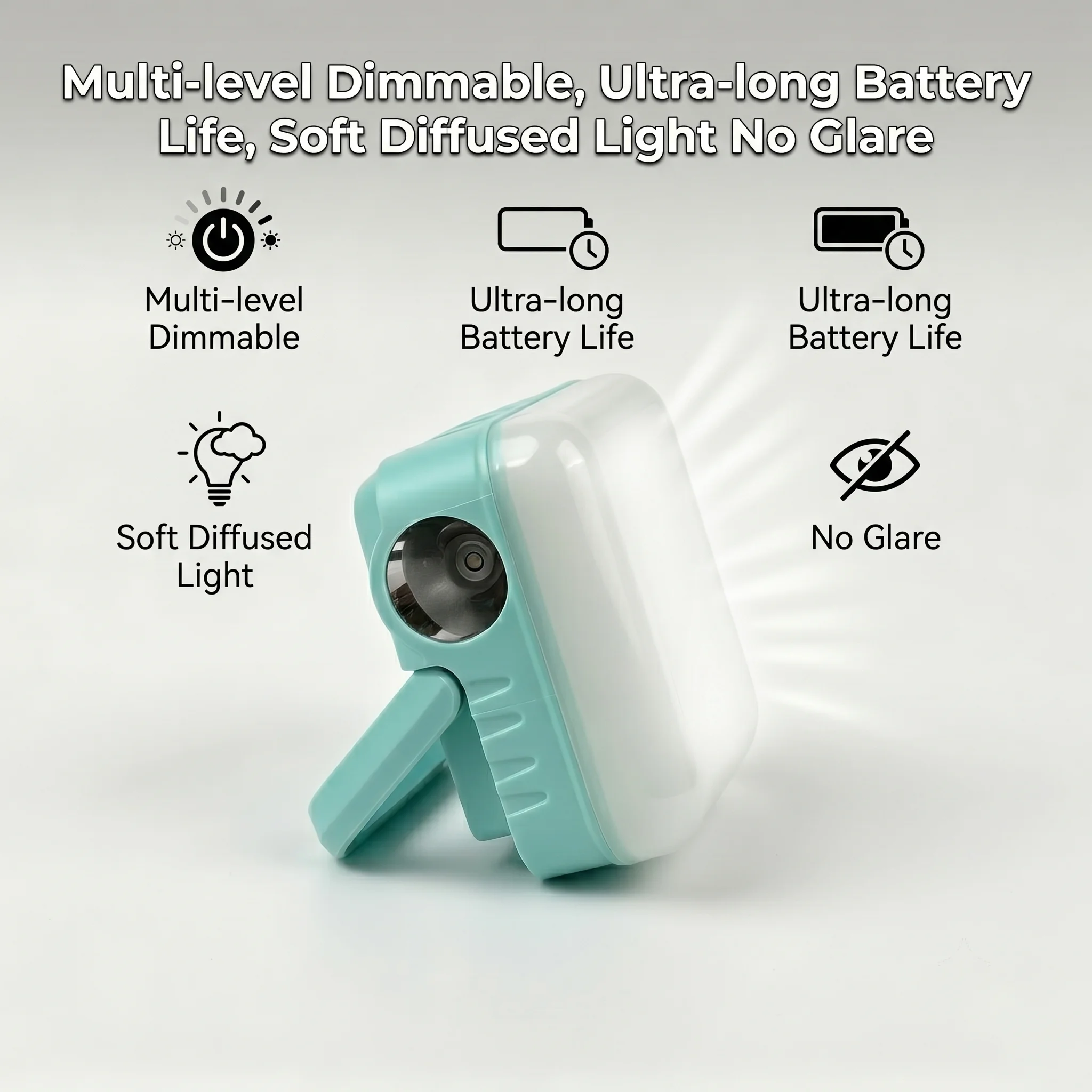 LED Portable Lantern Electric Torch Muilti-Level Dimmable Durable Soft Light Freestanding Foldable Mulit Usage