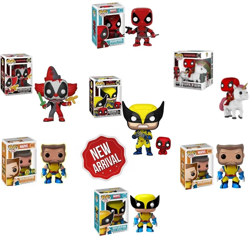 Nuevo Funko Pop de Marvel Deadpool # 20 # 36 # 322Wolverine # 40 # 28 # 05 y Edición Especial # Figuras de Vinilo 1403, Juguetes de Superhéroes, Regalos para Fanáticos de Películas