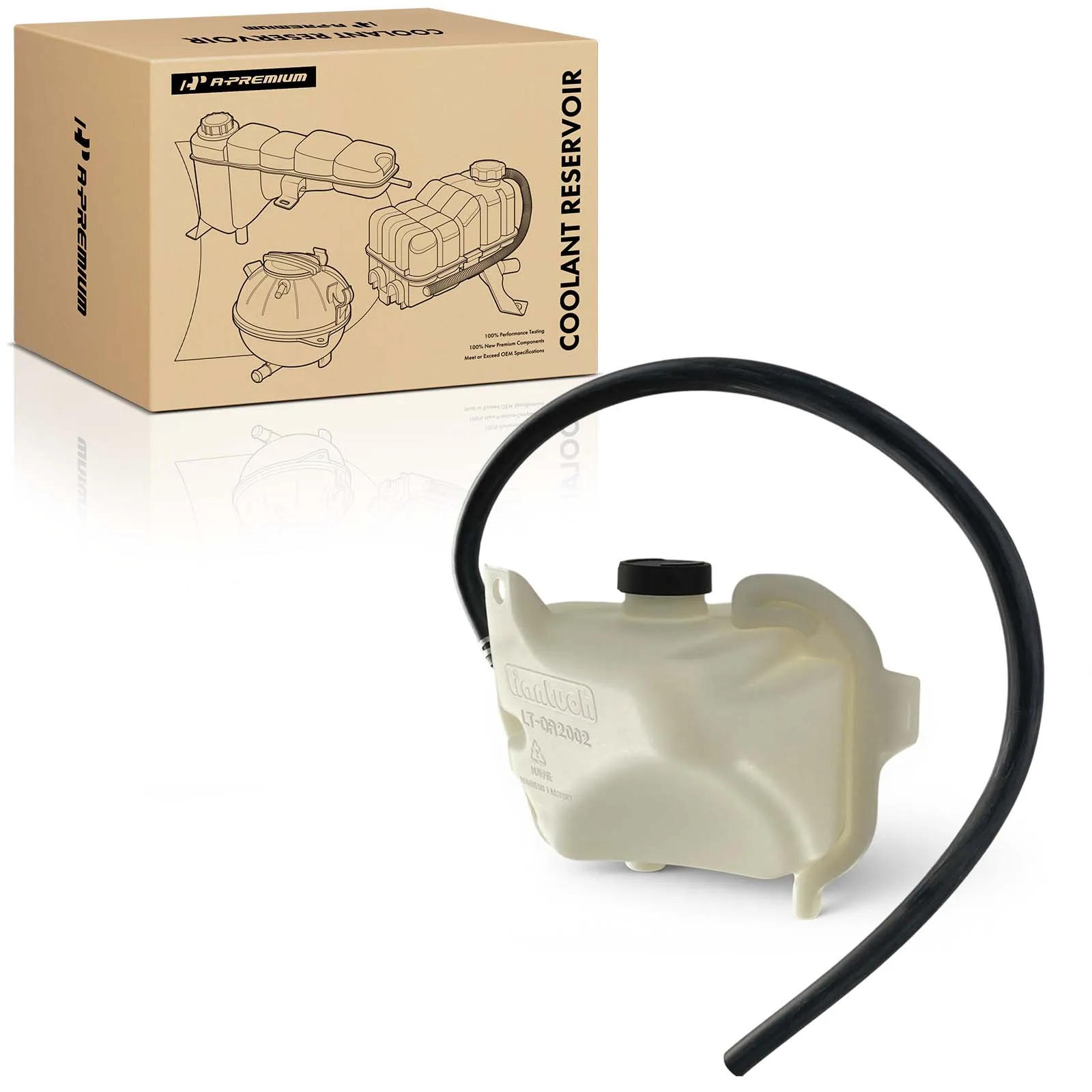 A-Premium Coolant Reservoir Tank with Cap for Chrysler Sebring 1996-2000 Cirrus 1995-2000 Dodge Stratus 1995-2000