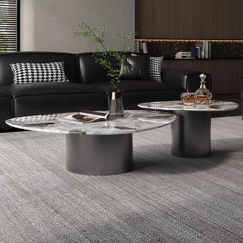 

Industrial Simple Coffee Table Modern Living Room Nordic Luxury Coffee Table Clear Table Basse Ronde Marbre De Centro Журналь