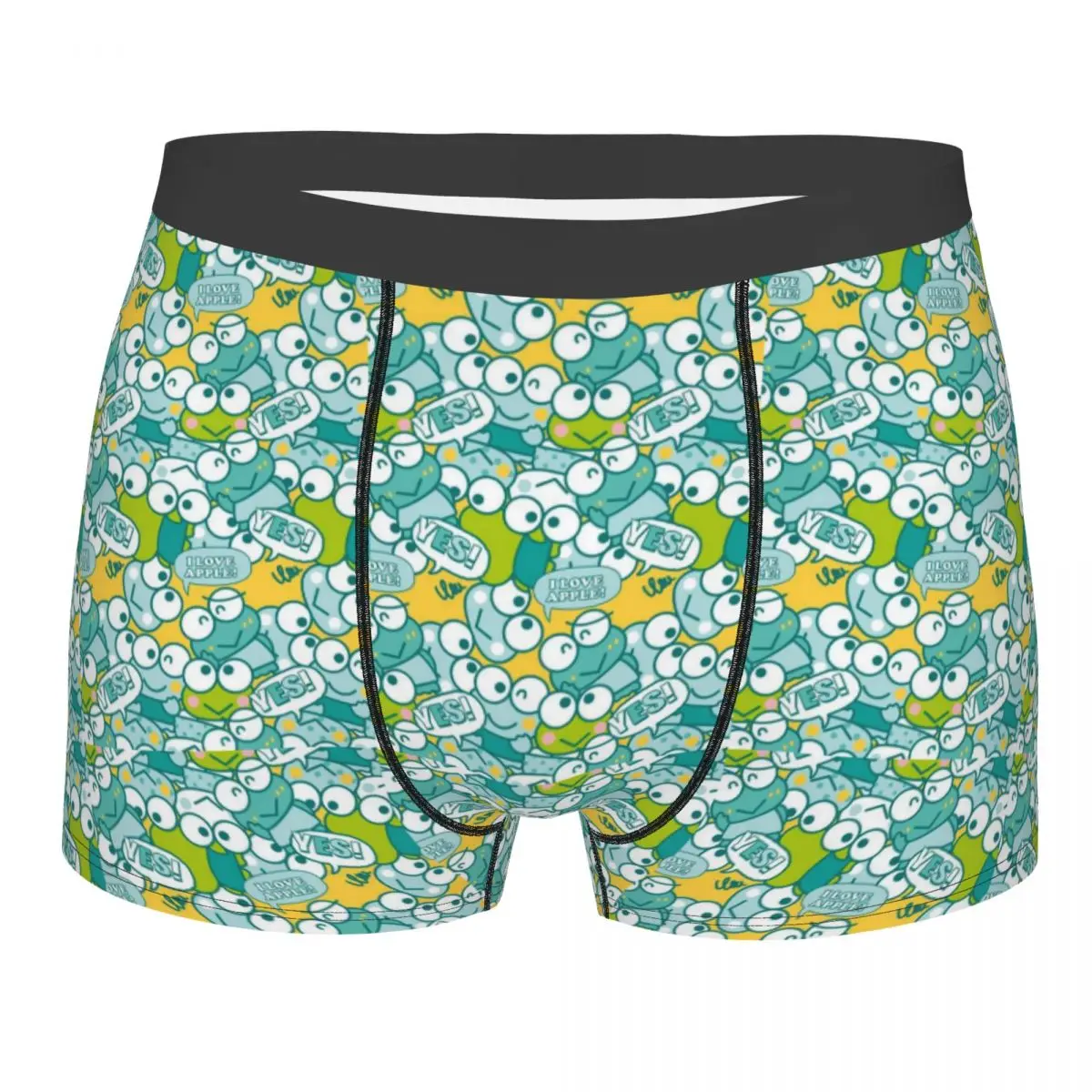 

Custom Cute Kerokero Keroppi Boxer Shorts For Homme 3D Print Underwear Panties Briefs Soft Underpants