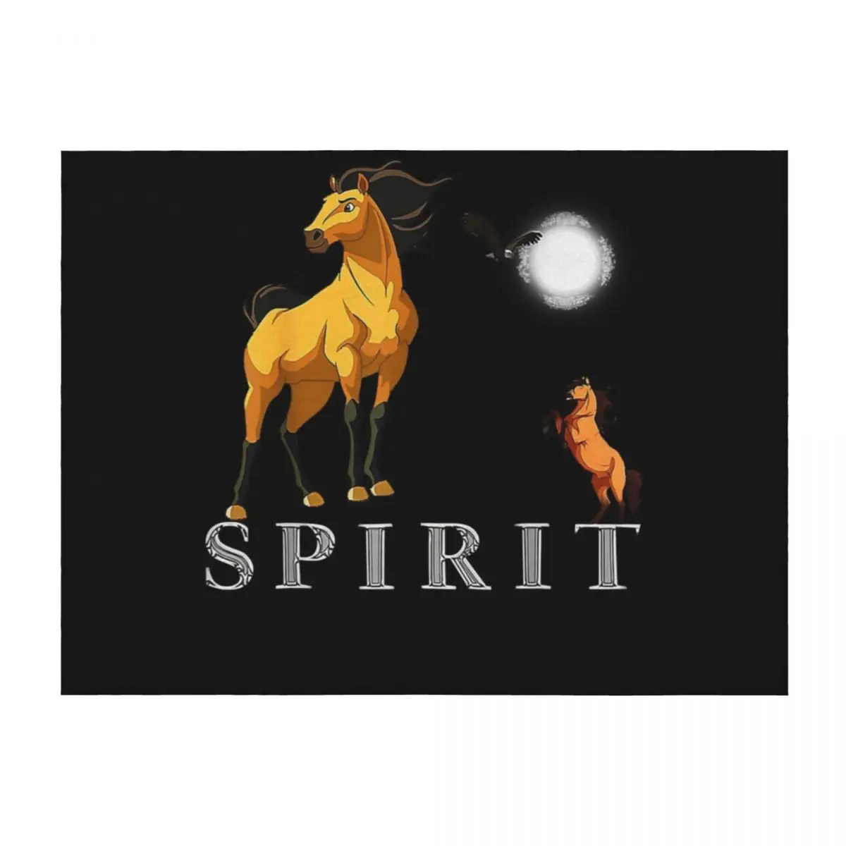

Spirits Stallions of the Cimarrons Premium T-Shirt Throw Blanket Blankets For Sofas christmas decoration Hair Large Blankets