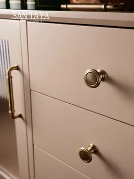 Santaya 古董櫥櫃把手 黃銅抽屜把手 廚房櫥櫃把手 抽屜旋鈕 廚房門青銅把手 9 最佳銷售 廚房設備 - №6