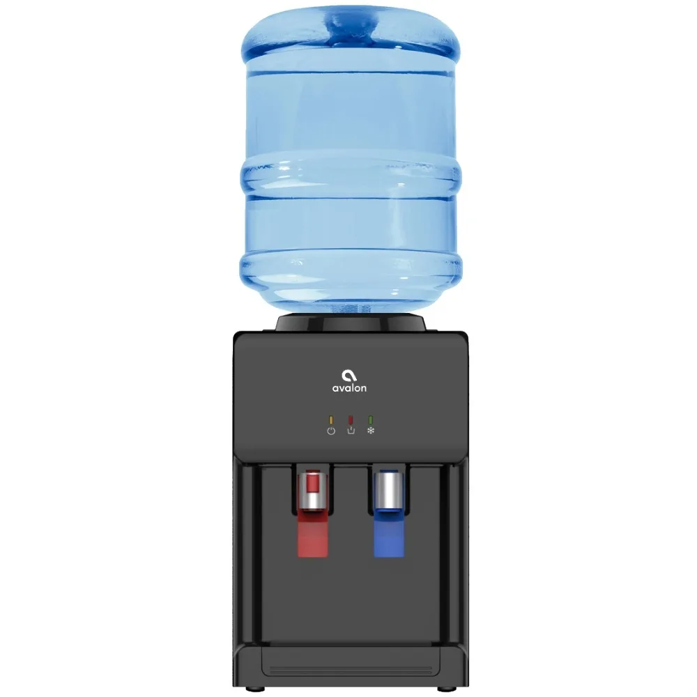 Avalon-Top Loading Countertop Water Dispenser, temperatura da água quente e fria, preto, Premium