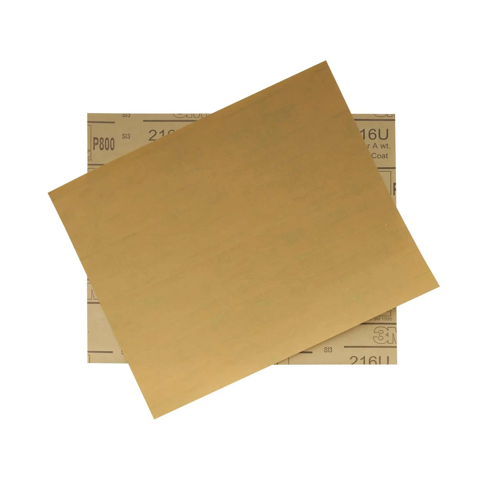 3M 800 Grit Gold Pre-Cut Sandpaper Aluminum Oxide Abrasive Sheet 9 Inch x 11 Inch (Set of 2)