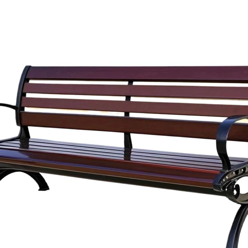 

Park outdoor benches, preservative wood plastic wood, benches, leisure square balcony
