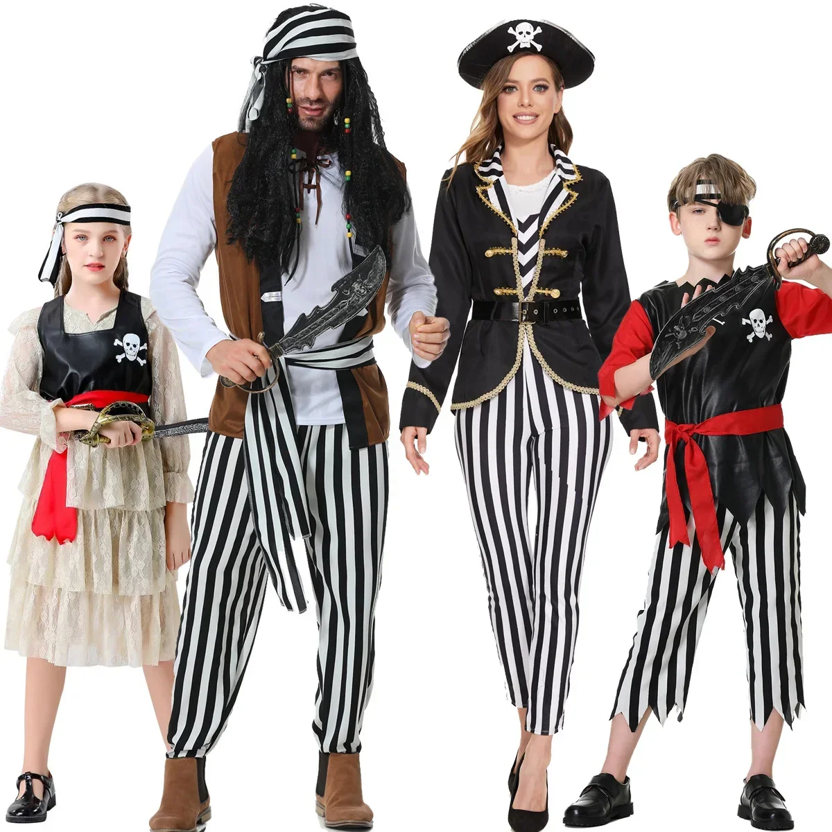 Halloween Cosplay Pirate Drama Stage Performance Costume