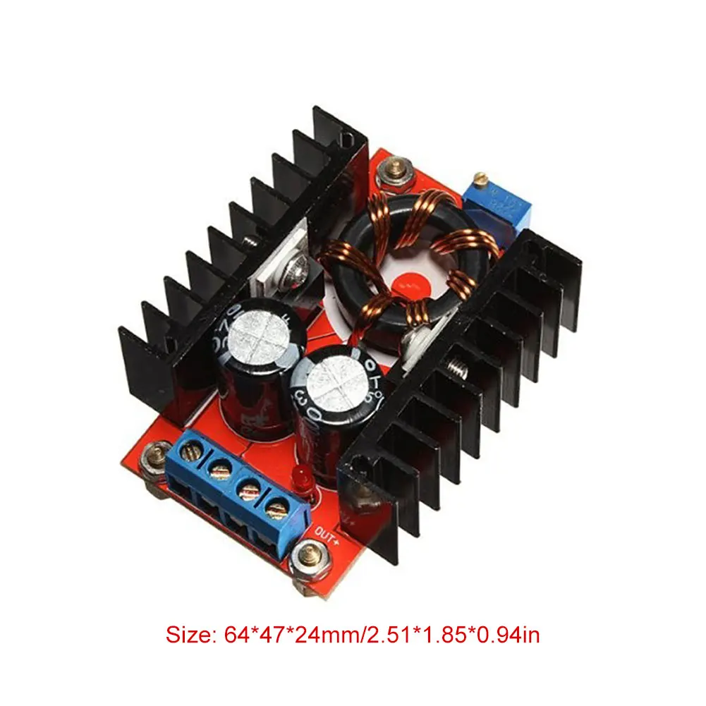 스텝 다운 XL4016 DC DC 150W 300W 부스트 컨버터, 10-32V-12-35V 벅 컨버터 입력 6A 고전력 모듈