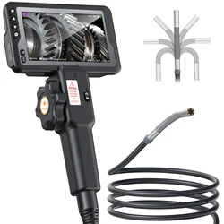 Teslong Articulating Borescope, Multifunctional Two-Way 180 Degree Steering Endoscope Cars Inspection Camera-8.5mm/1m