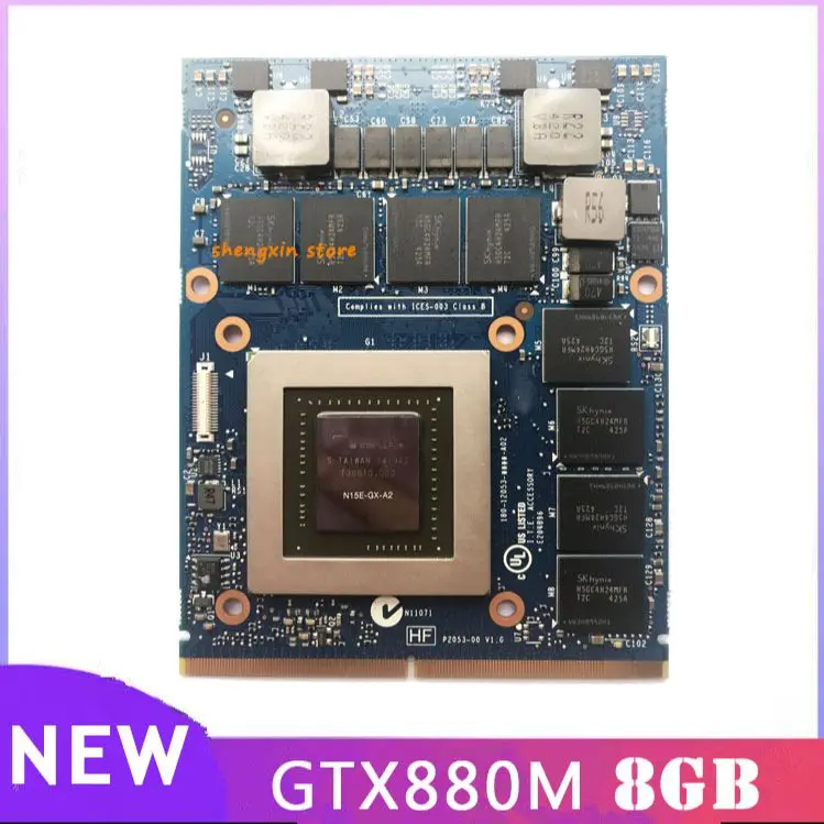 

HOT!!! N15E-GX-A2 GTX880M GTX 880M Video Vga Graphic Card JH9PP 0JH9PP for Laptop DELL Alienware M17X R5 M18X R3