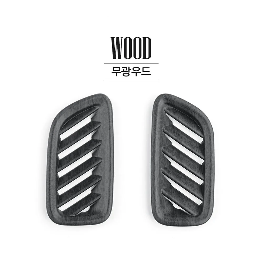 

Wood Grain Style Upper Air Outlet Cover Dashboard Side Defrost Vent Frame Trim For Hyundai Palisade 2019-2023