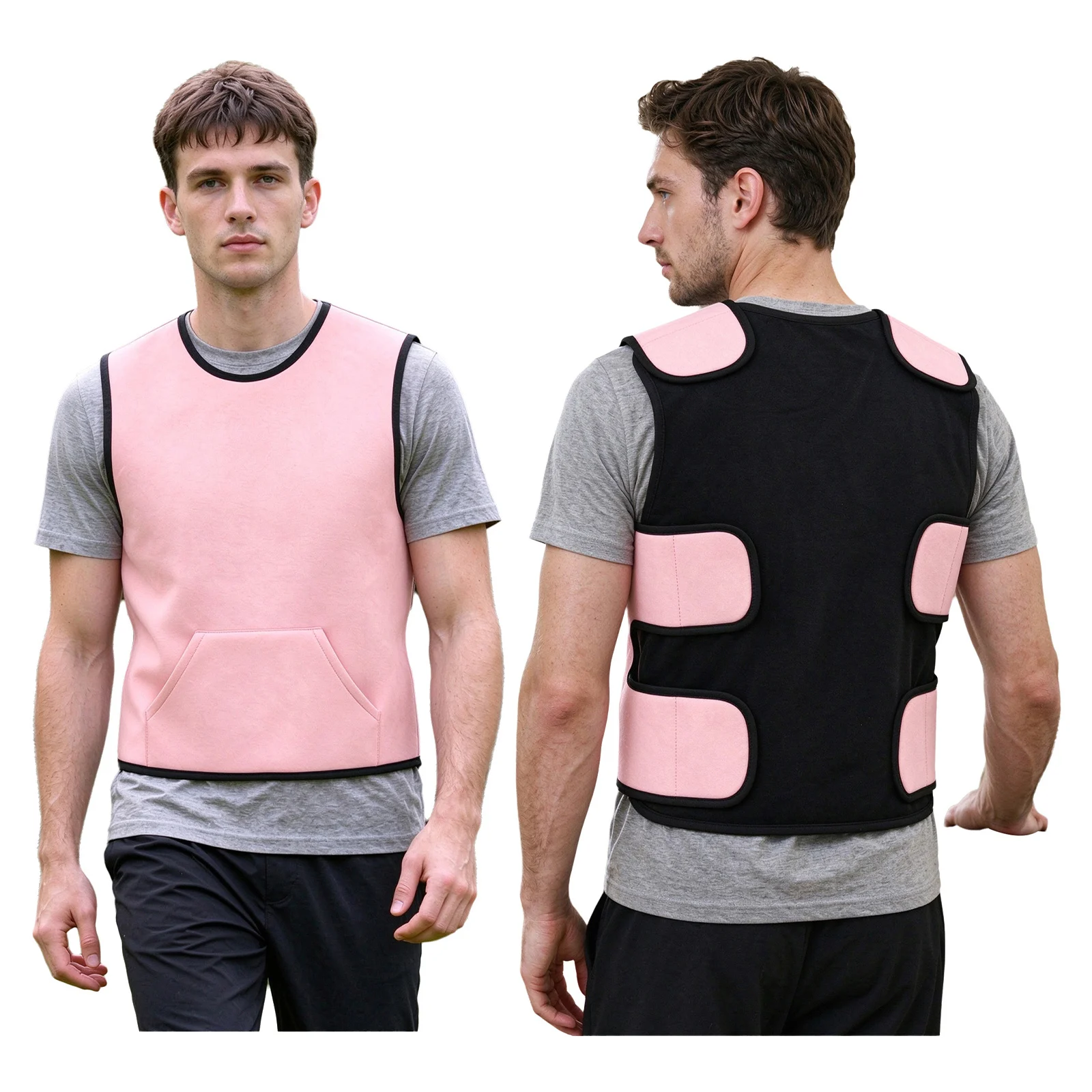 Adult Special Needs Adaptive Clothing Adjustable Hook-and-loop Closure Compression Vest for ASD Pica Patients Pressure Support